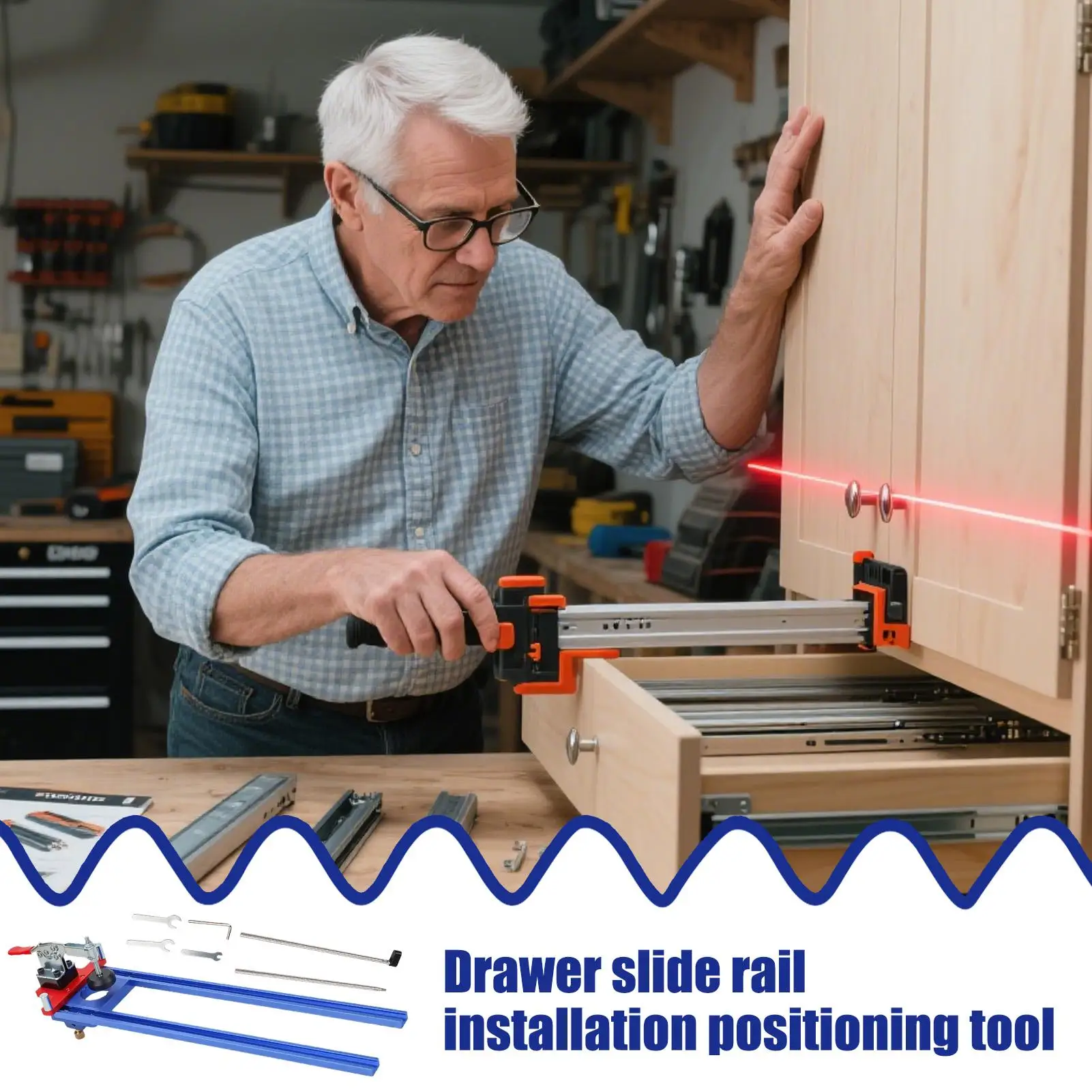 Drawer Slide Installation Jig Precision Cabinet Drawer Slide Jig Accurate Guide For Home Workshop Office Table Bathroom