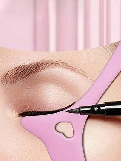 Silicone Eyeline And Eyelash Guide Board Multi-functional Eyeshadow Drawing Aid Cosmetic Tool for Precise Eye Makeup