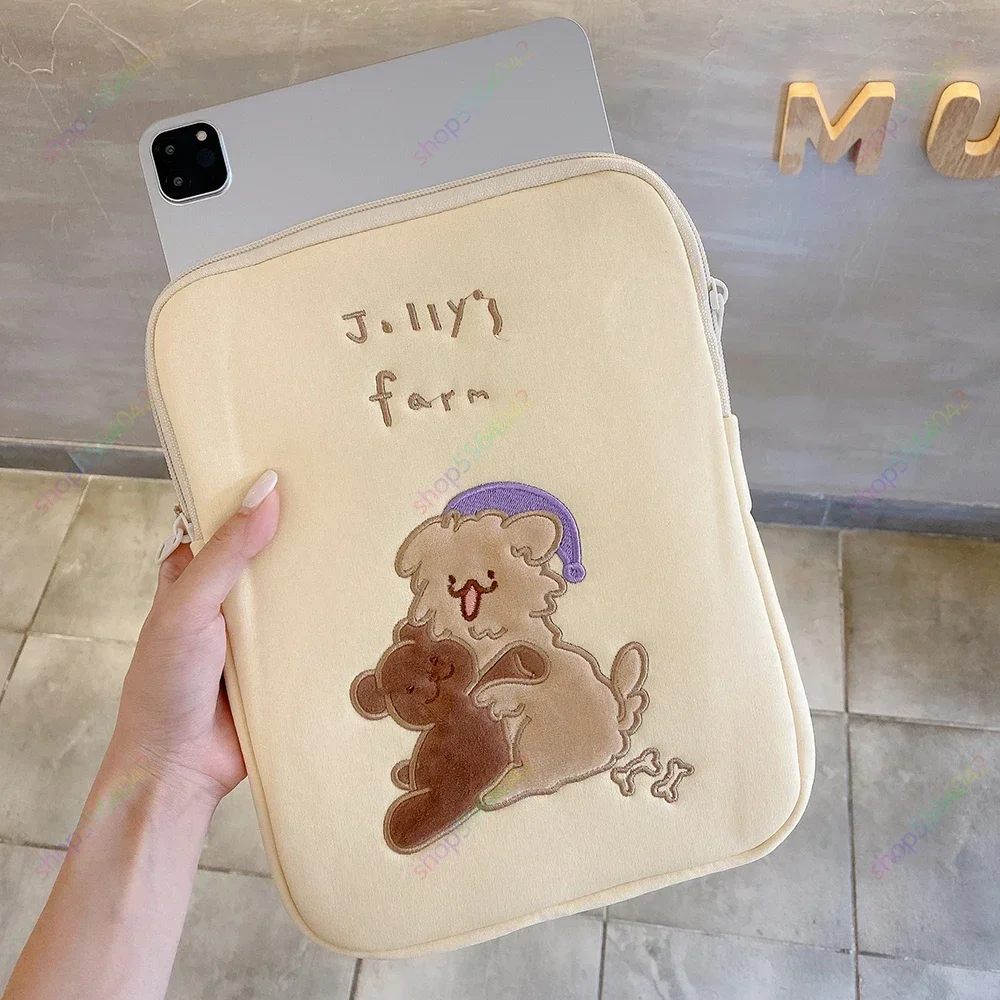 جراب جراب كمبيوتر لوحي لطيف على شكل دب ، جراب لسامسونج جالاكسي A9 + ، علامة التبويب A9 بلس ، من من من من خلال X216 ، X218 ، غطاء كيس المثانة الداخلي ، 11 بوصة