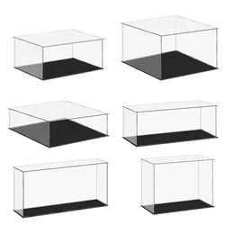 Vitrine Acrylique Transparente, Boîte de Rangement en Plastique, Cube à Assembler, Vitrine Anti-Poussière pour Objets de Collection, Figurines d'Action, Jouets