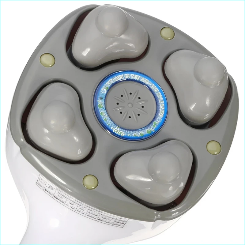 Electric Handheld Massager Four Head Machine Full Body Neck Vertebra Back Muscle Relax Vibrating Deep Tissue Massage Health Care