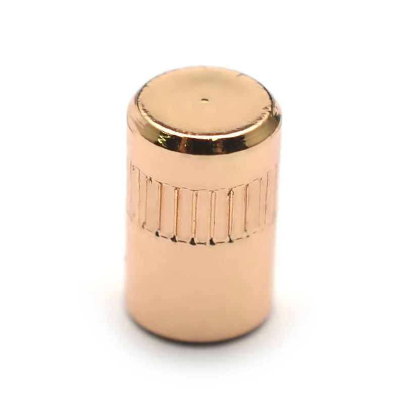 10Pcs Cylinder Brass Knob for Electric Guitar Switch Tip Pickup Selector Cap Button M3.5/M4/US8-32 Thread Nickel/Chrome/Gold