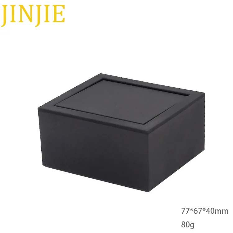 Hot Sale 360 Degree Flip Black Fashion Brand Jewelry Cufflinks Necktie Gift Box New High-end Men\'s Tie clip jewelry Box