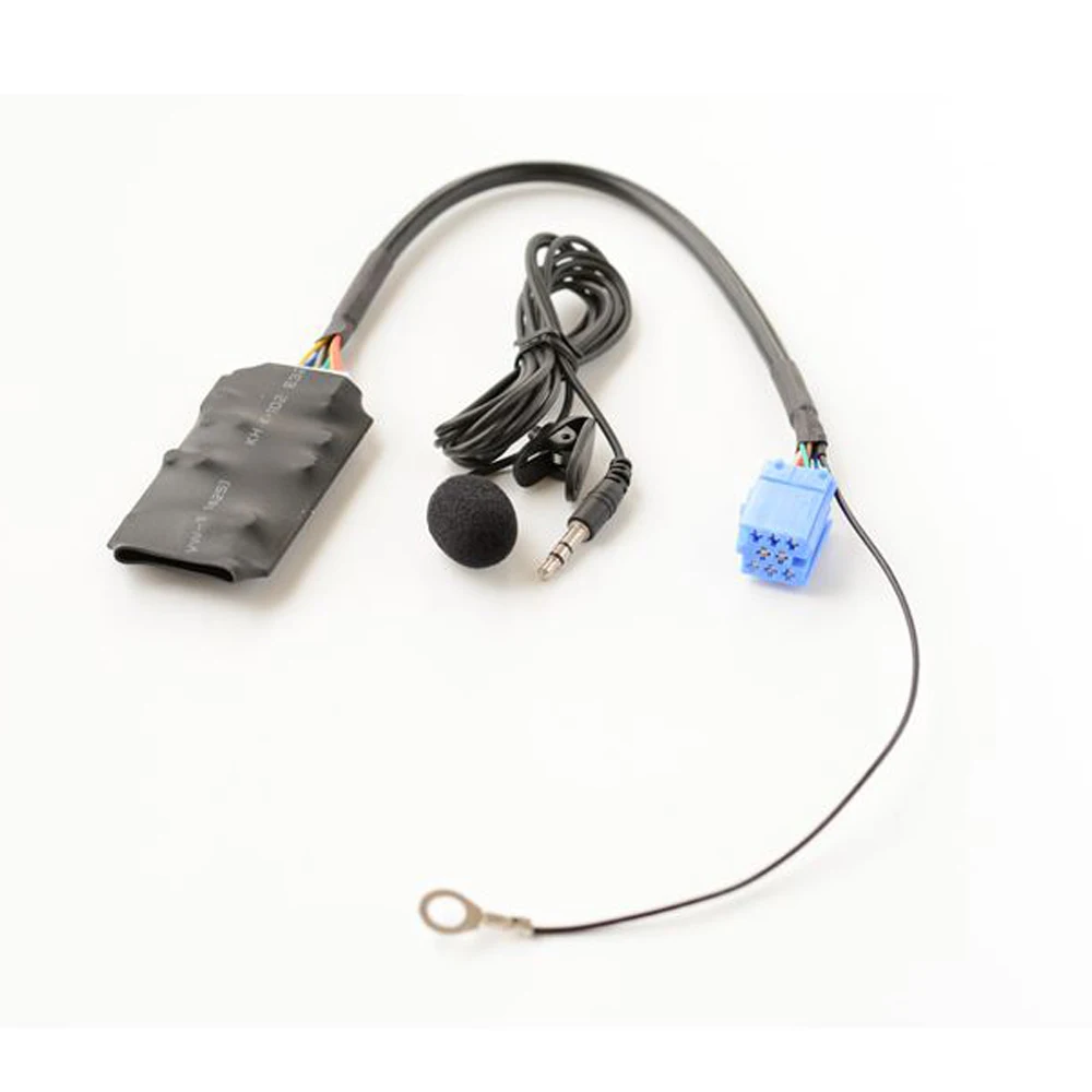 Car Microphone Bluetooth 5.0 AUX Handsfree 8 Pin Adapter A2DP Music Audio Cable For Audi A3 8L 8P A4 A6 4B A8 For VW B5 B6 B7 view 2