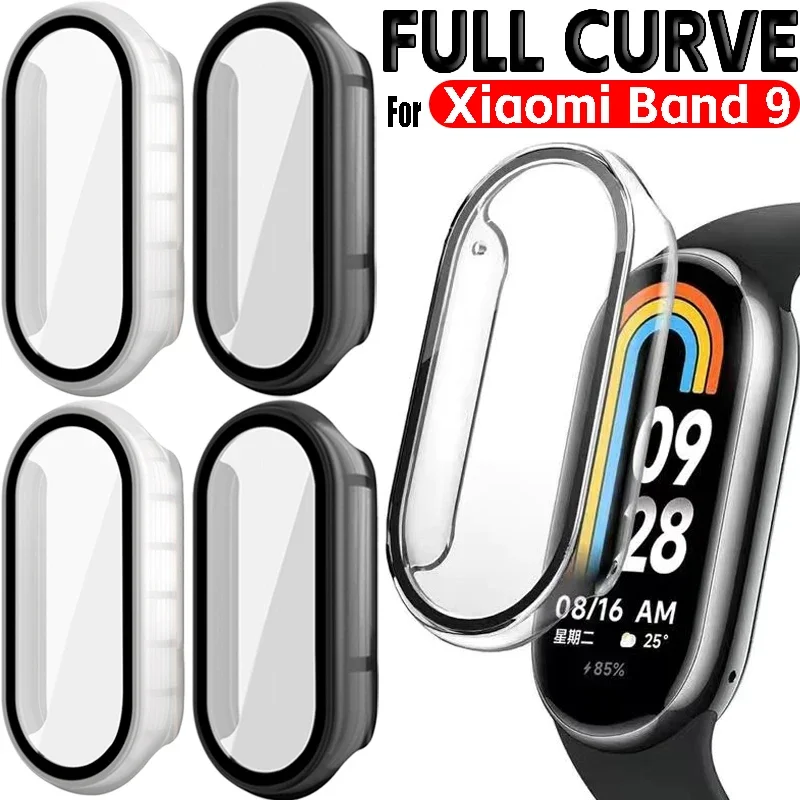 Full Coverage Case for Xiaomi Mi Band 9 Screen Protector Samrt Watch Protective Cases Shell for Xiaomi Band 9 Cover Accessories