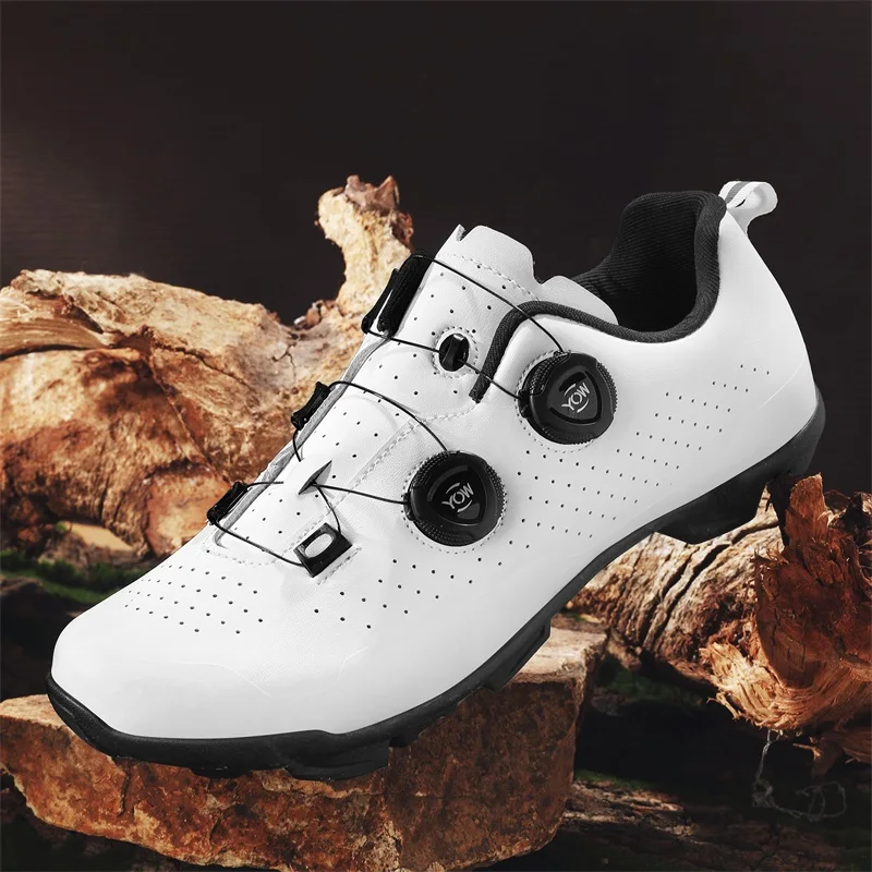 

Профессиональная велосипедная обувь для езды на четыре сезона, унисекс, новая дышащая обувь для верховой езды на твердой подошве с нескользящим замком и бесплатной электроприводом