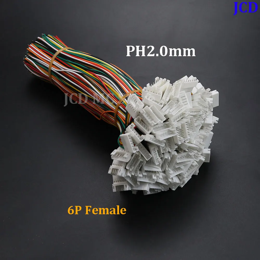 5/10 Stück Mini Micro JST PH 2.0 Stecker 2/3/4/5/6 Pin Anschlusskabel für PH 2.0 Buchsenstecker