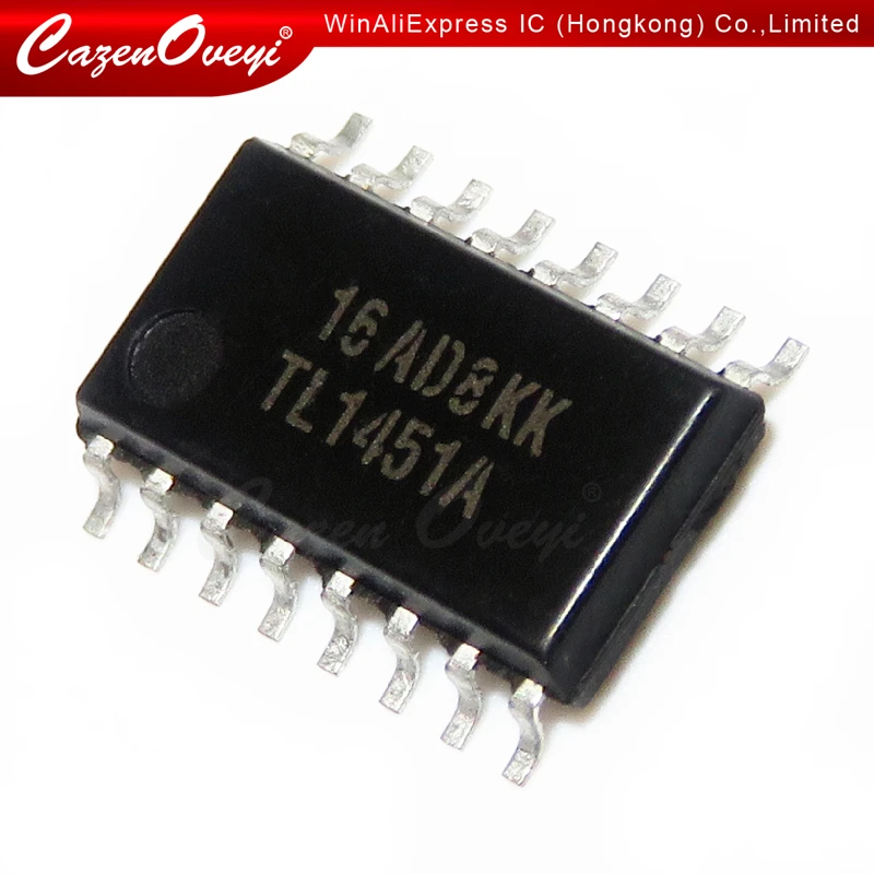 10pcs/lot TL1451A TL1451AC TL1451 SOP16 double  width modulation control circuit new original 5.2MM 3.9MM In Stock