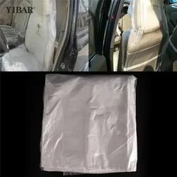 20PCS Universal Car Disposable PE Plastic Soft Seat Vehicle Cover Waterproof Car Repair Beauty Disposable Cover