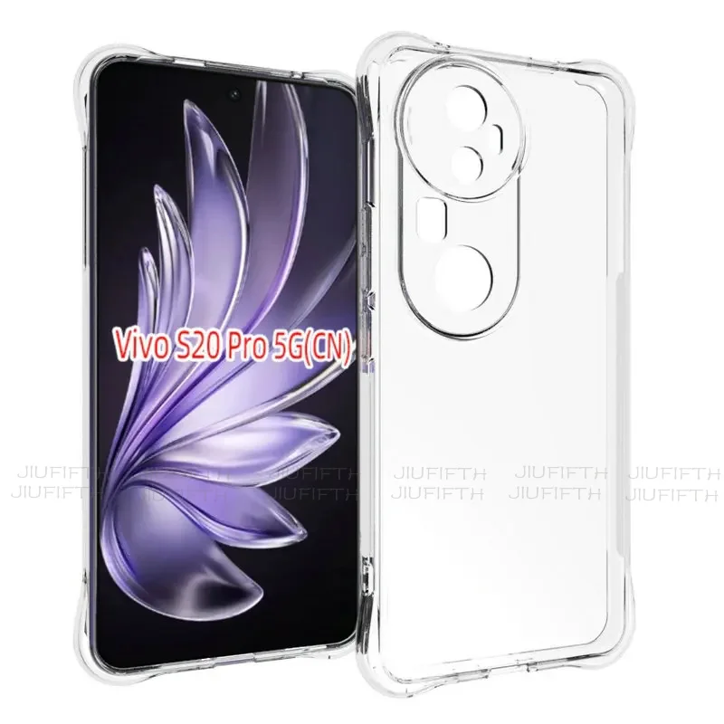 For Vivo S20 Pro Case S 20Pro Anti-shock TPU Gel Phone Cases Rugger Armor HD Clear TPU Soft Vovo s20pro Back Cover Fundas Capa