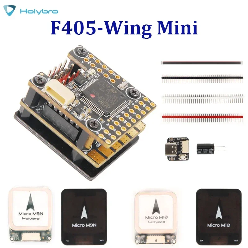 

Мини-контроллер полета Holybro Kakute F405 Wing ICM-42688-P IMU с микрофоном M9N/M10N GPS поддерживает INAV, Ardupilot, Binflight для RC