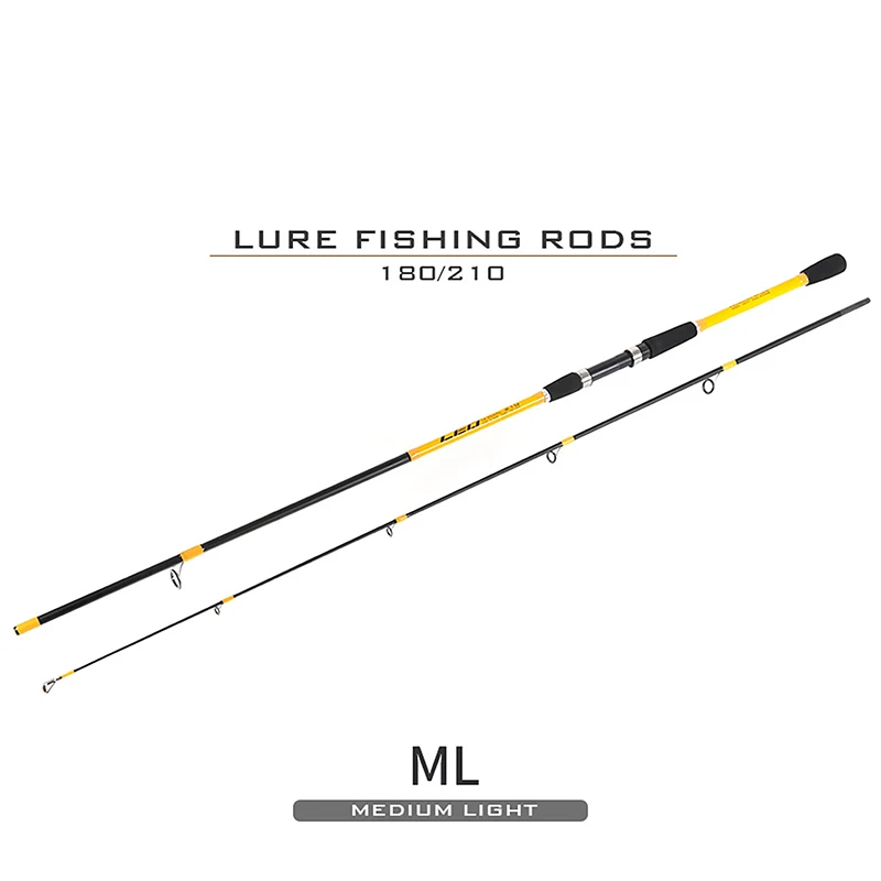 

1.8m-2.1m Fishing Rod Carbon Fiber Spinning/Casting Lure Pole Fast Action Fishing Rods