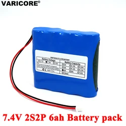 7.4V 18650 Lithium Battery Pack 2S2P 5.2ah Fishing LED Light Bluetooth Speaker 8.4V Emergency DIY batteries with PCB