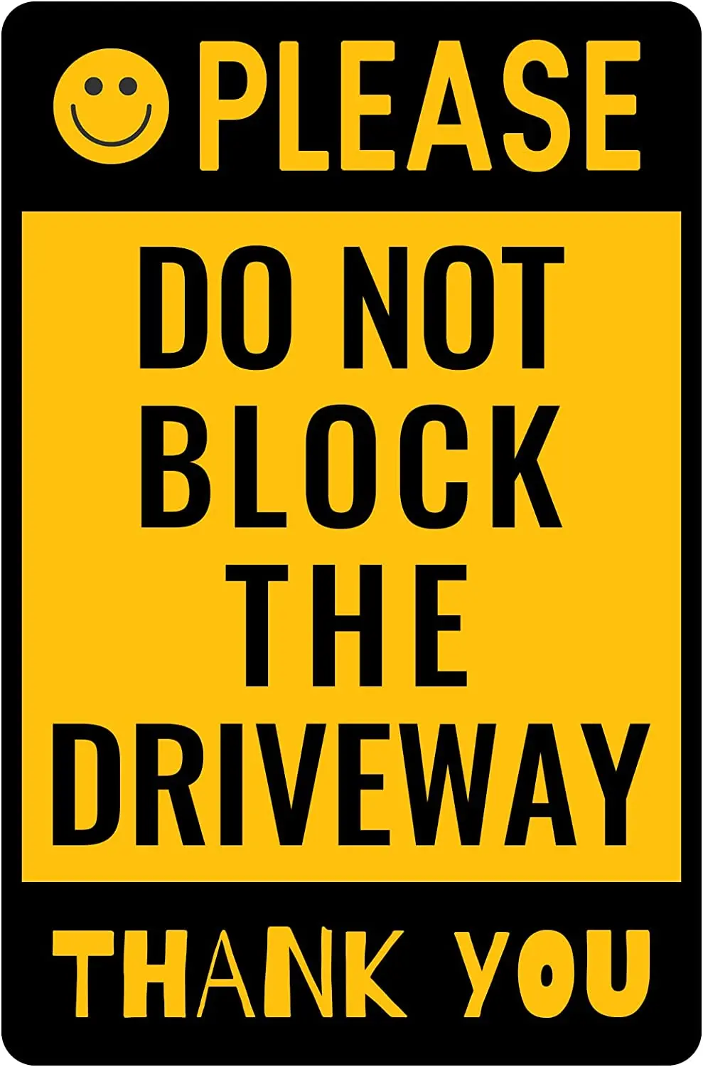 Предупреждение значки, пожалуйста, не блокируйте подъездную дорожку, металлический знак, нет парковочного знака, для уличного декора, художественный настенный плакат
