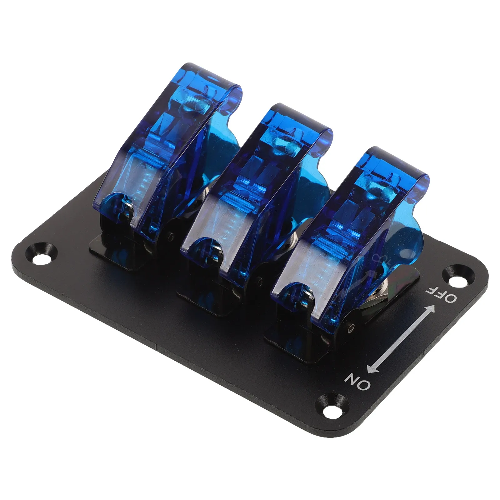 Marine Toggle Switch 12V Heavy Duty Waterproof 3 Position On Off On LED Rocker Switch for Boat