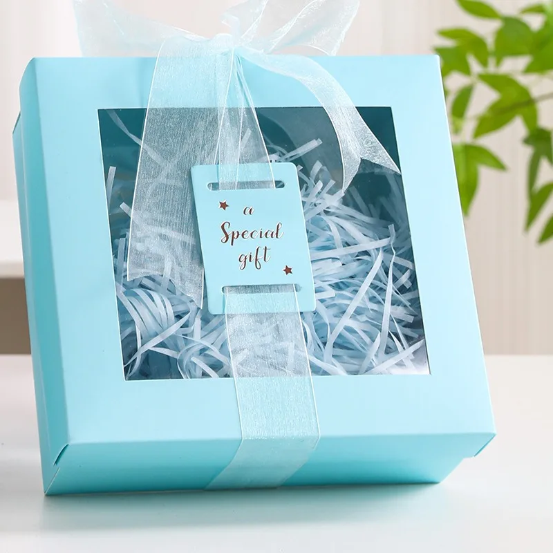 Geschenkbox mit Fenster, Brautjungfernbox zum Verschenken von Geschenken, Luxus-Geschenkbox zum Geburtstag, Valentinstag, als Geschenkverpackung, Geschenkboxen – Detail 4
