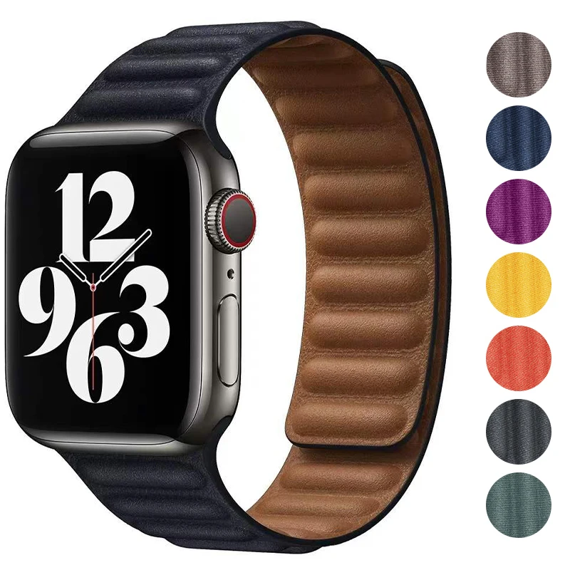 New FineWoven strap For Apple Watch Band 44mm 40mm 45mm 49mm 41mm Original Magnetic loop bracelet iWatch Series 9 8 SE 7 Ultra 2