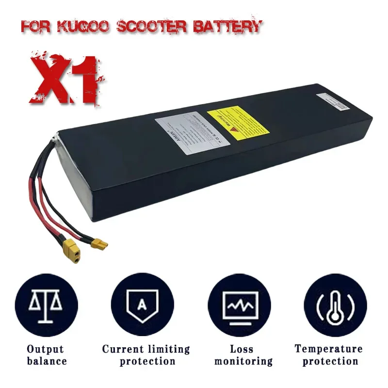 NEW 48V 17500mAh 13S5P Lithium Battery pack For Kugoo X1/X1 Plus Electric Scooter Battery 17.5Ah 840Wh with BMS