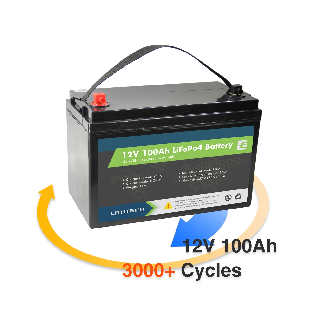 12V 100ah Electric Car LiFePO4 Battery Pack BMS 32650