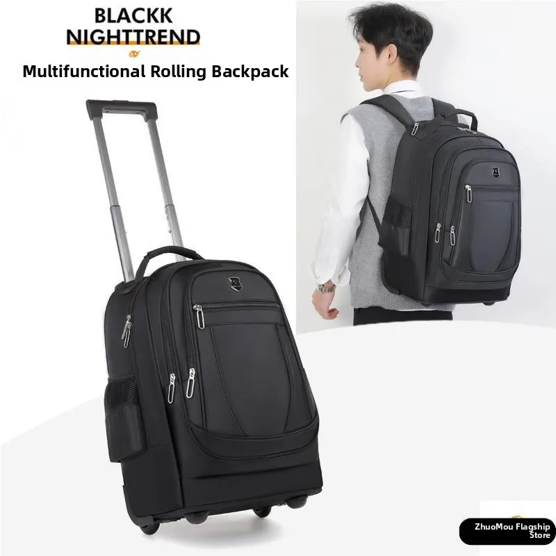 

Large Capacity Lightweight Travel Business Trip Backpack for Men And Women with Pull Rod And Wheels Outdoor Hiking Bag