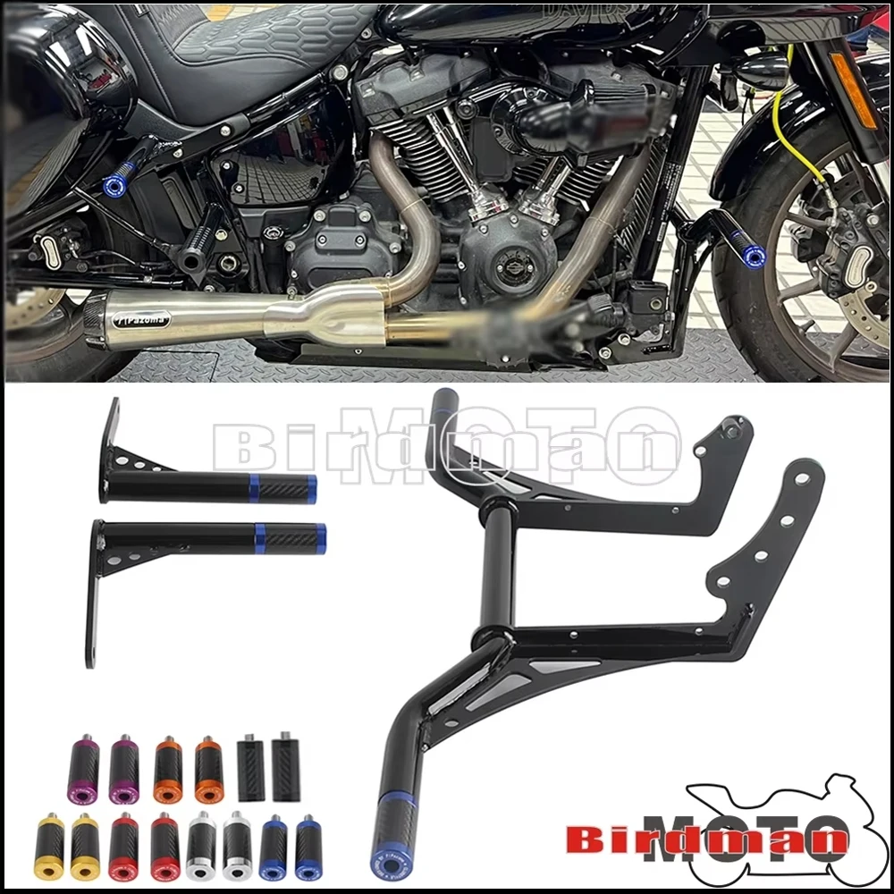

Motorcycle Engine Guard Crash Bars Frame Protection Bumper Accessories For Harley Softail Low Rider ST 117 FXLRST 2022 2023 2024