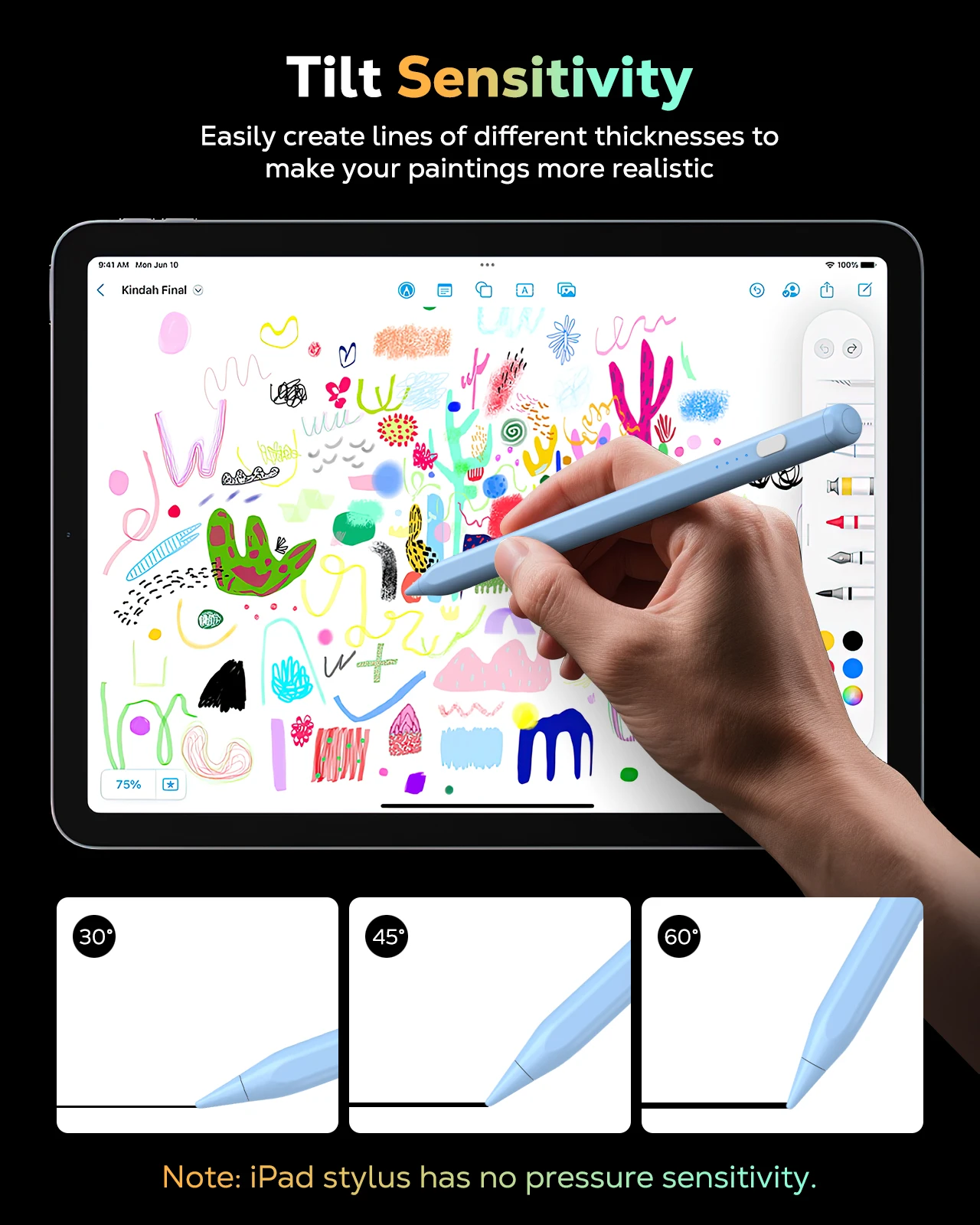 

Карандаш для iPad (A16) 11-го 10-го поколения, стилус для Apple iPad 2018-2025 гг. 11/10/9/8/7/6/A16, Mini 7/6/5, Air M3/M2 11"/13"/5/4/3