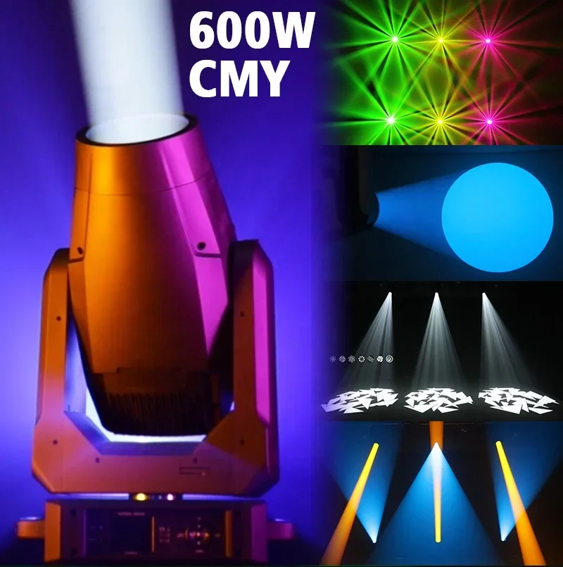 Concert Church 600w LED 3in1 BSW Beam Spot Wash CTO CMY Moving Head Sharpy Light Theatre Event Stage Beam Light For Concert