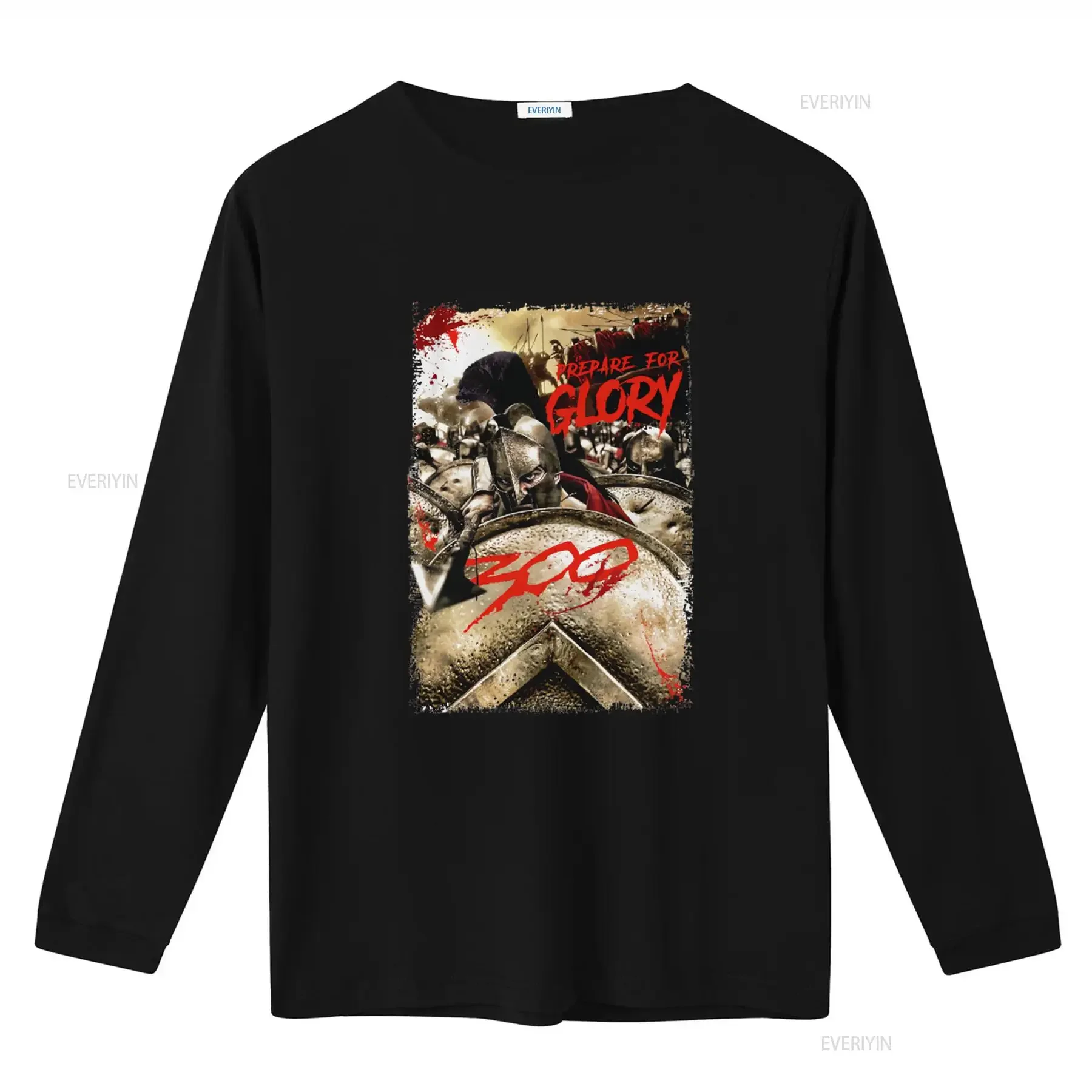 300 Movie Inspired T Shirt Spartans vs Persians Design King Leonidas Prepare for Glory Print Authentic Battle Scene vintage