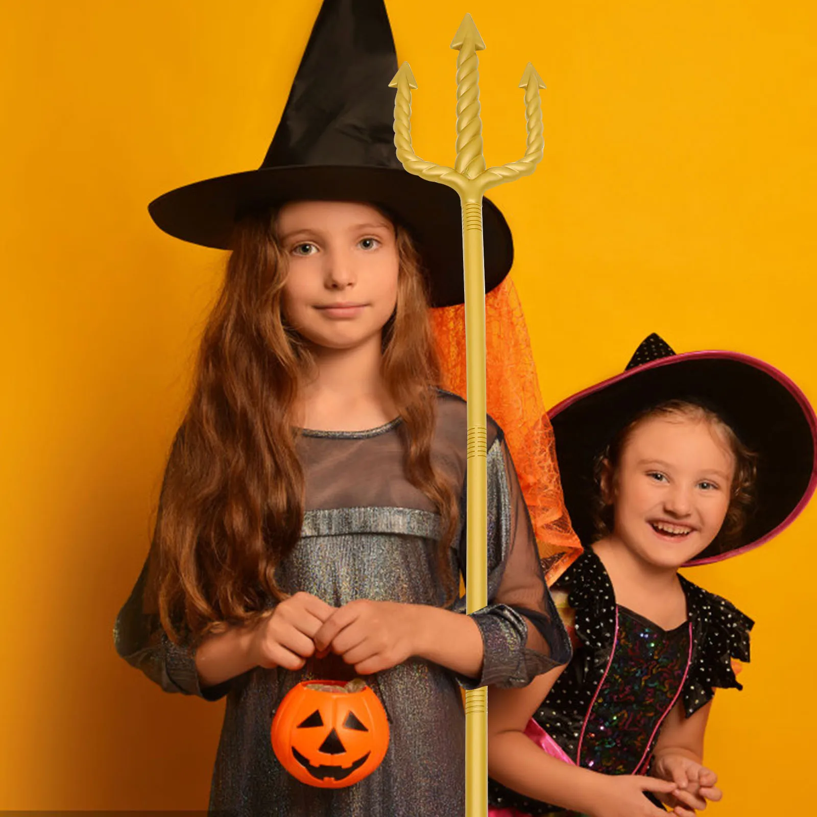 Demon Fork Halloween Cosplay Fork stage Performance Spiral Trident Prop kids toy Detachable Devil Fork kid Masquerade