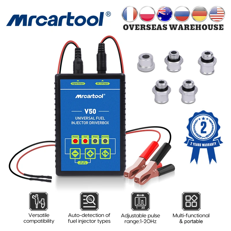 

Universal Car Fuel Injector Signal Generator Adapter Auto-Detection GDI Giesel Fuel Injector Pulse Pressure Tester Flush Cleaner