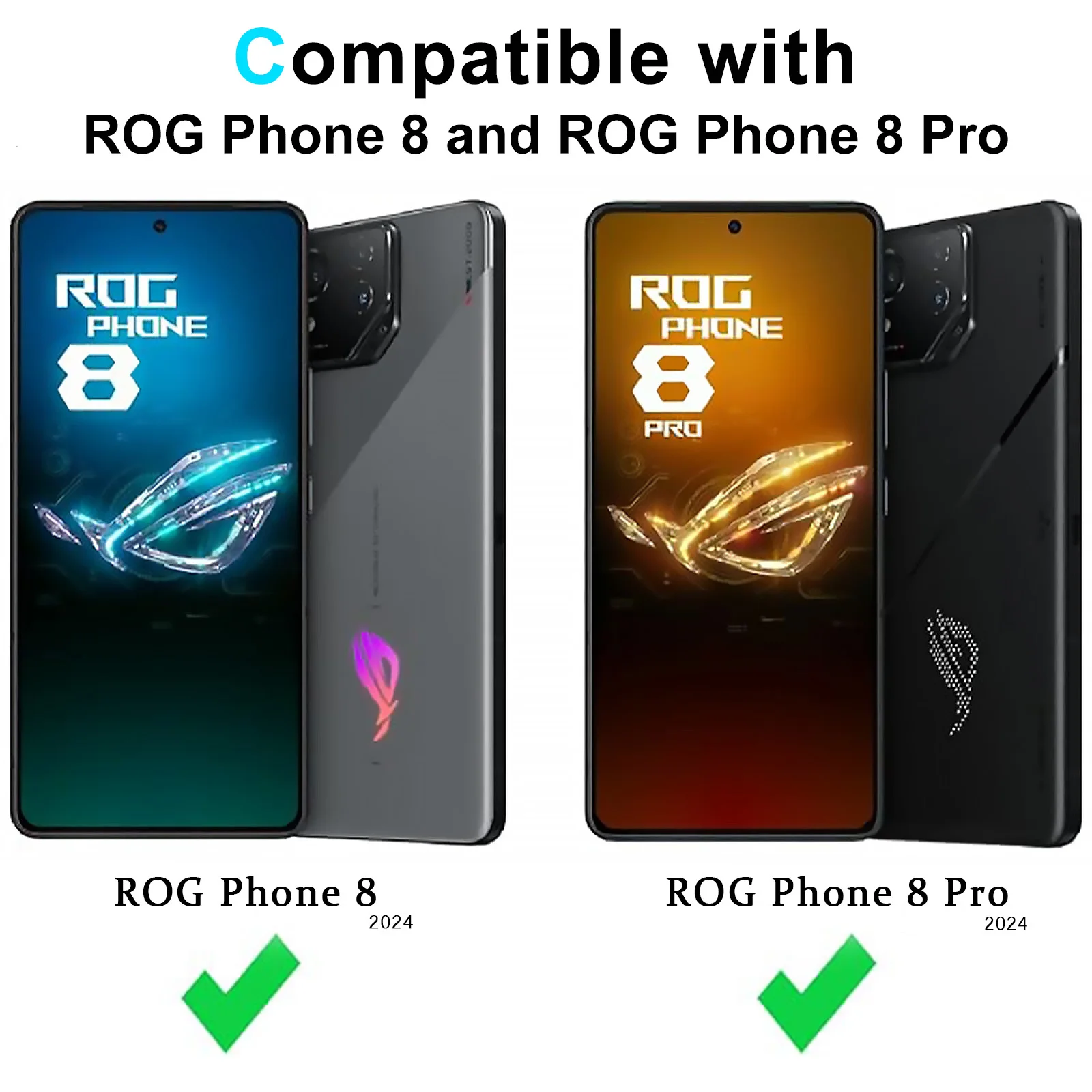 HARUINO all inclusive anti fall transparent esports game phone case suitable for Asus ROG Phone 8 Pro case male Rog Phone 8