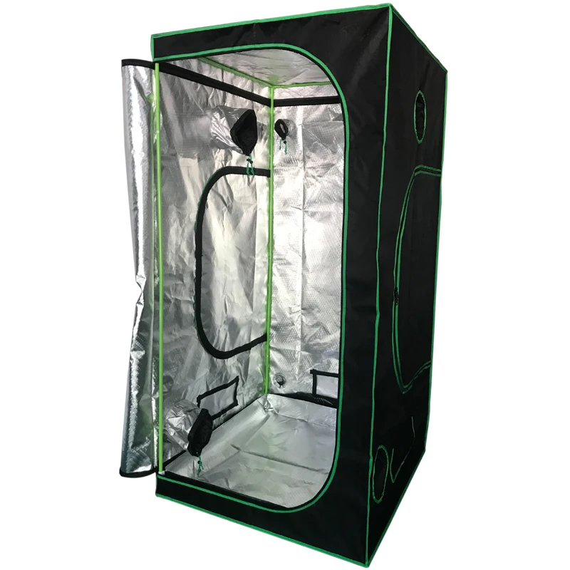 Commercial Hydroponics System with Custom 600D Grow Box 120x120 Kit Indoor Greenhouse Metal Frame Plant Tent Grow tent