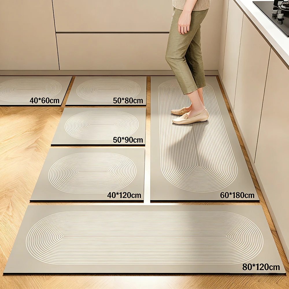 

Japanese-style Soft Diatomite Kitchen Floor Mat, Super Non-slip, Super Absorbent, Easy To Handle, 1 Piece