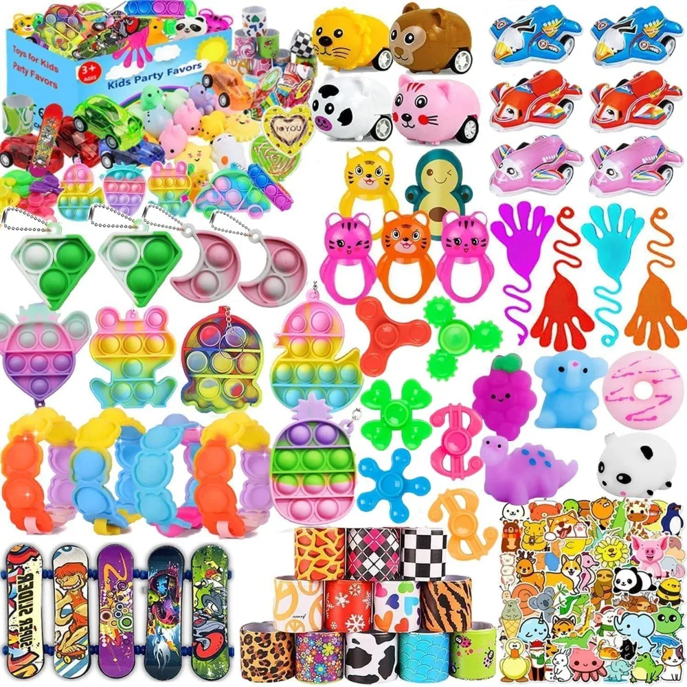 

117 Pack Party Favors for Kids 3-5 4-8 8-12, Fidget Toys, Treasure Box Toys for Classroom, Pinata Filler, Goodie Bag Stuffers