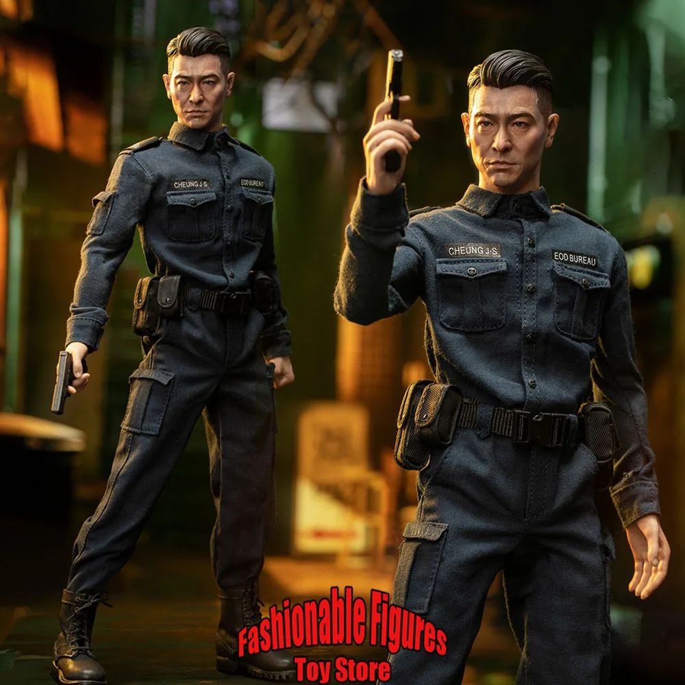 Alpha005-EOD Bureau Officer Cheung J.S 1/6 Men Soldier Andy Lau Dolls Full Set 12Inch Action Figure Model Collection Toys