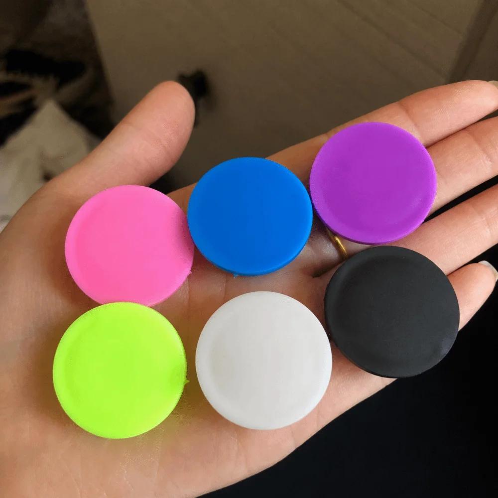 6/12Pcs Leak Proof Glass Vial Caps Silicone Evaporation Proof Vial Seal Covers Reusable Peptide Vial Caps