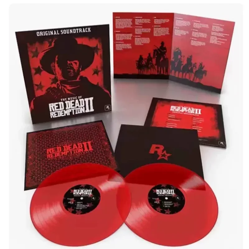 Red Dead Redemption 2 Original Soundtrack Limited Edition Red Glue 2LP Vinyl Record for Red Dead Redemption 2