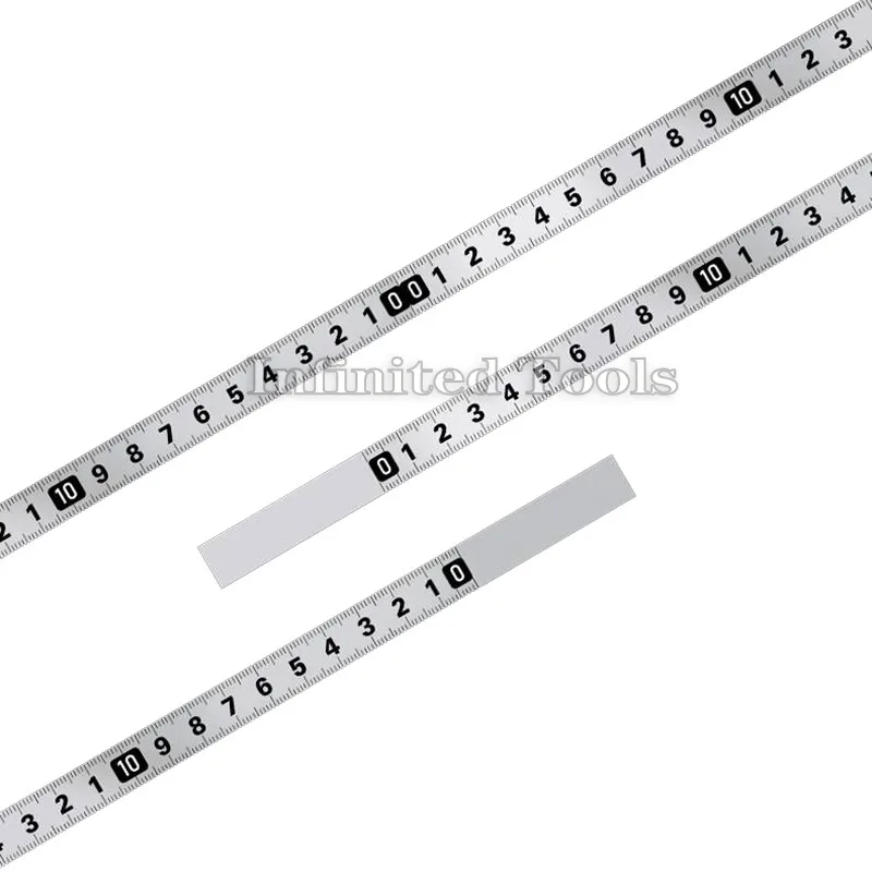 Fita métrica de aço inoxidável, 13mm de largura, 1-3m, régua métrica autoadesiva, à prova de ferrugem, durável, resistente ao desgaste
