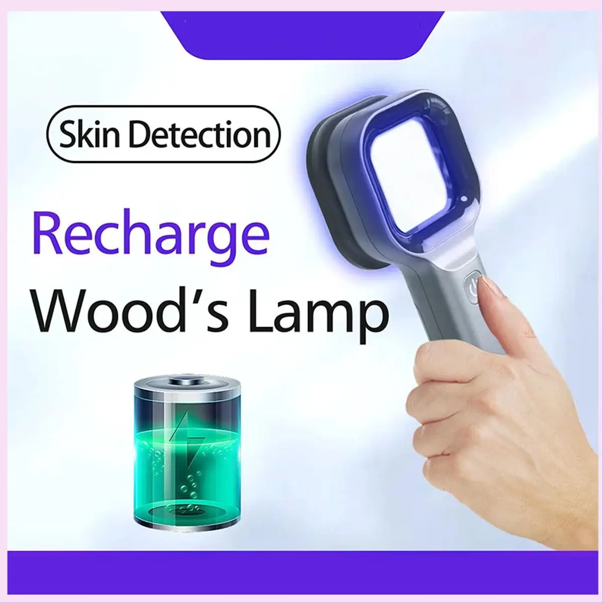 B25B Portable Facial Salon Beauty Analyzer Skin Analyzing Testing UV Woods Lamp For Skin Care