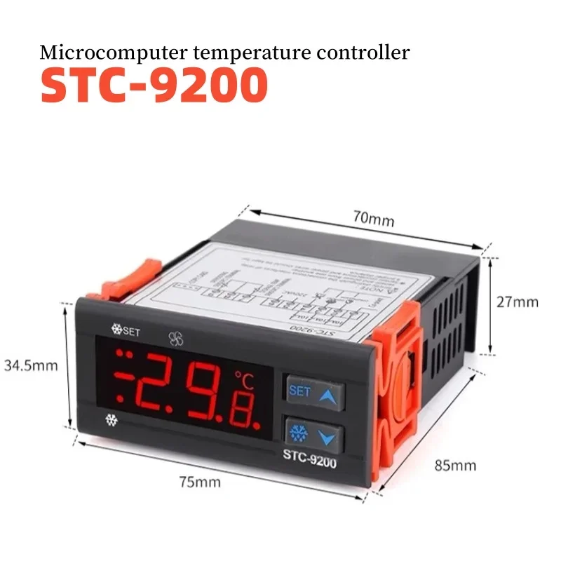 STC-9200 Microcomputer Temperature Controller Thermostat Regulator Thermoregulator with Refrigeration Defrost Function