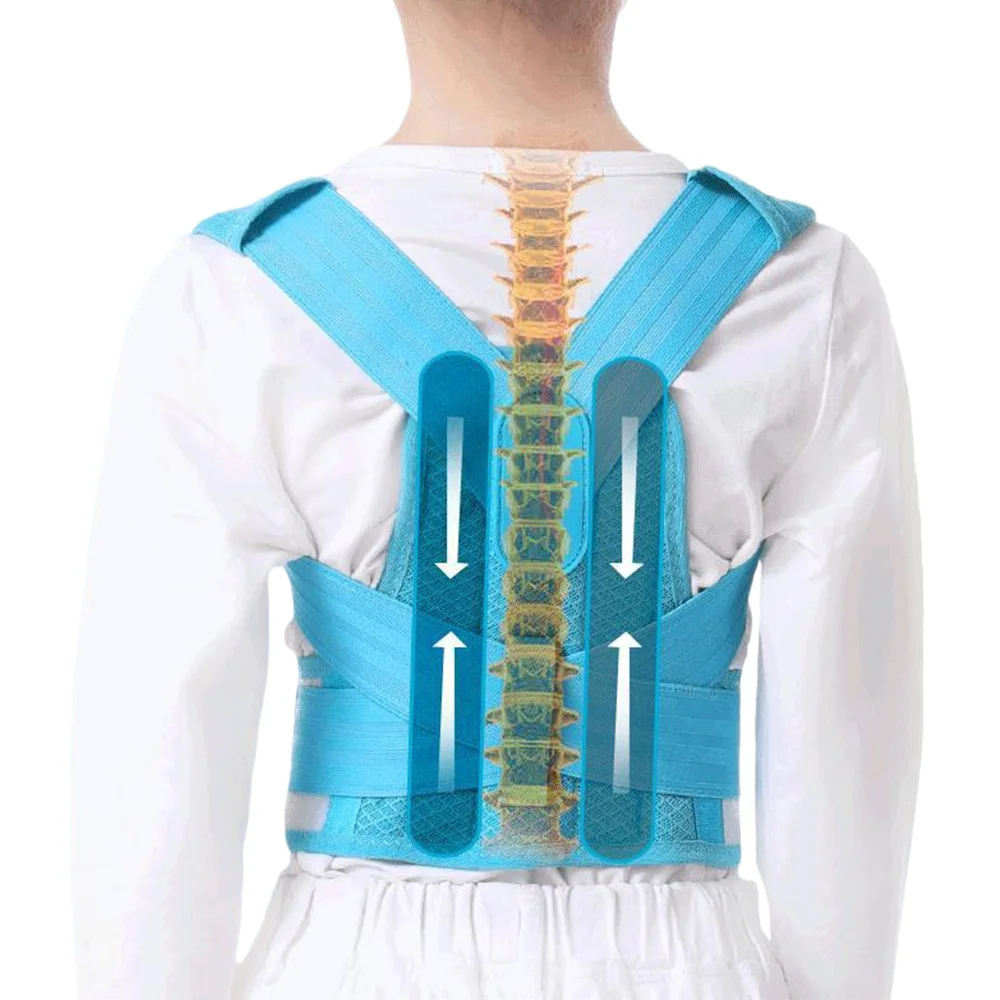 Back Corset Posture Corrector Belt Shoulder Support Waist Brace Adjustable Back Posture Correction for Adults Kids for Girl Boy