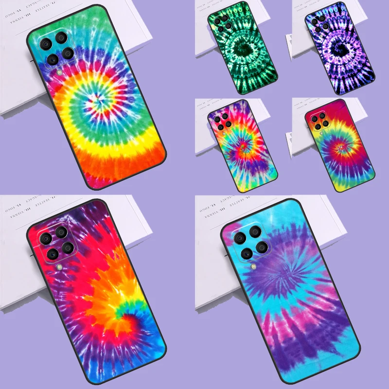 Colorful Tie Dye Rainbow Hippie Art Cover For Samsung Galaxy M12 M32 M52 M20 M31S M51 M21 M13 M23 M33 M53 M14 M34 M54 Back Case