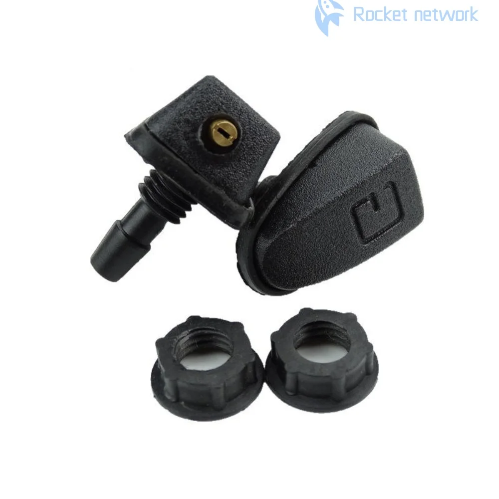 НОВЫЙ 2 шт., регулируемая насадка стеклоочистителя, черный пластиковый струйный распылитель для Toyota TRD RAV4 Avensis Yaris Levin Reiz Crown Vios Sienna