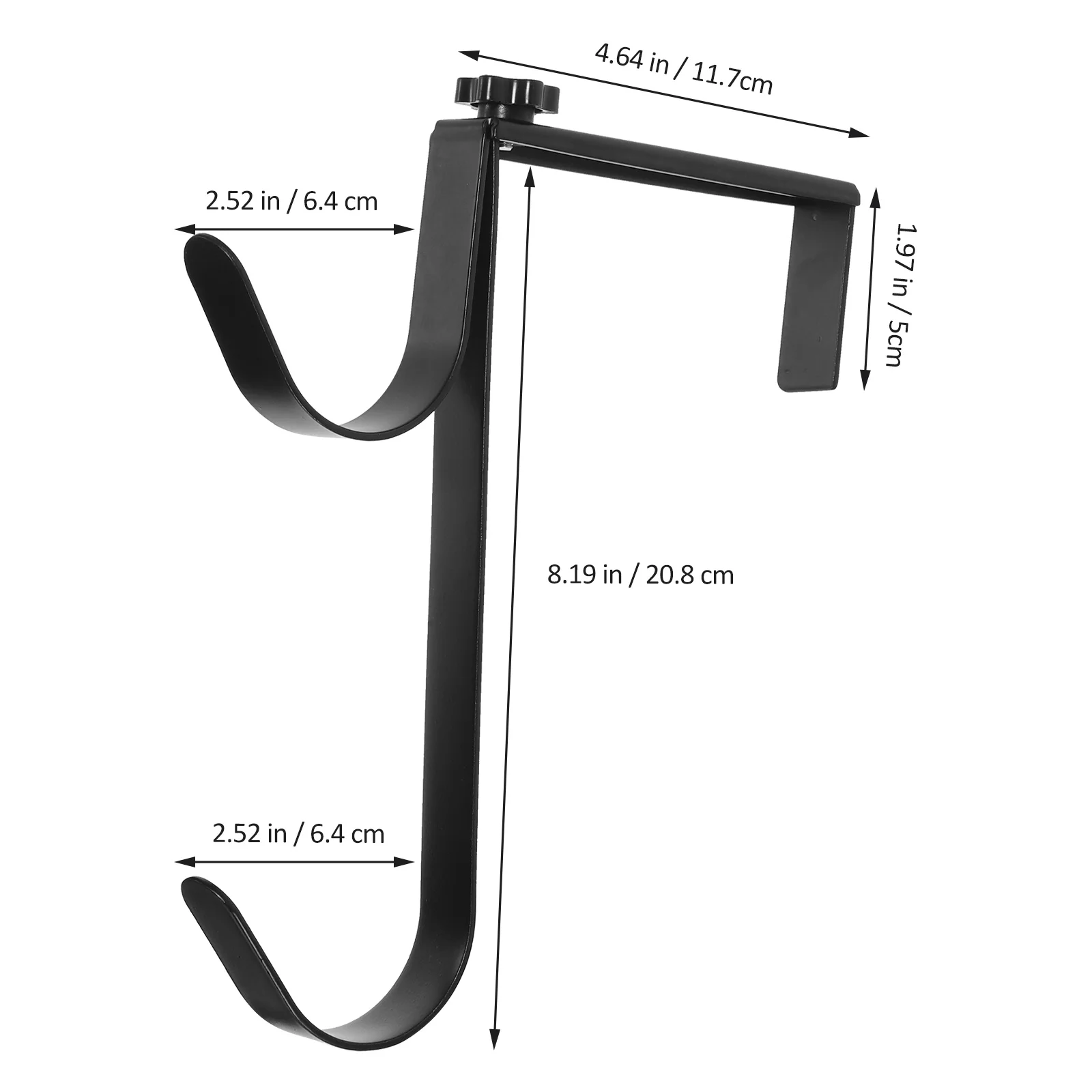 حوض السباحة هوك القطب المعدني شماعات واسعة مزدوجة هوك في الهواء الطلق جدار جبل لغطاء حمام السباحة أداة حامل متعدد الاستخدام حمالة تعليق جدارية #2