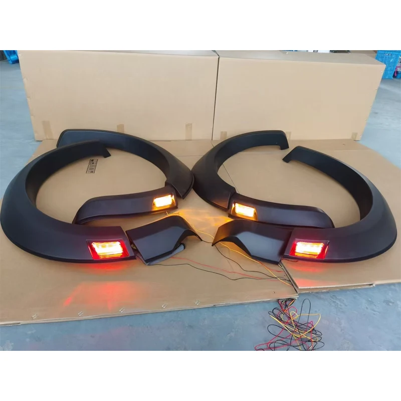 LED Fender Flares Car Wheel Arch Eyebrow Mudguards For Ford Ranger T9 Wildtrak Sport Limited XLT XL XLS 2022 2023 2024