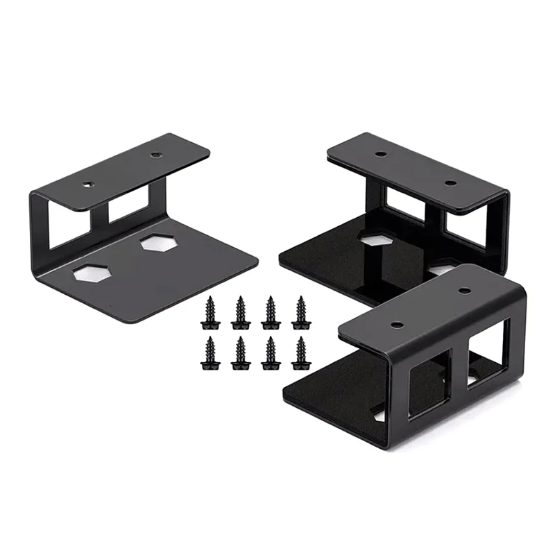 Under Desk Laptop Storage Bracket Metal Protective Tray Holder With Screw Laptop Mount