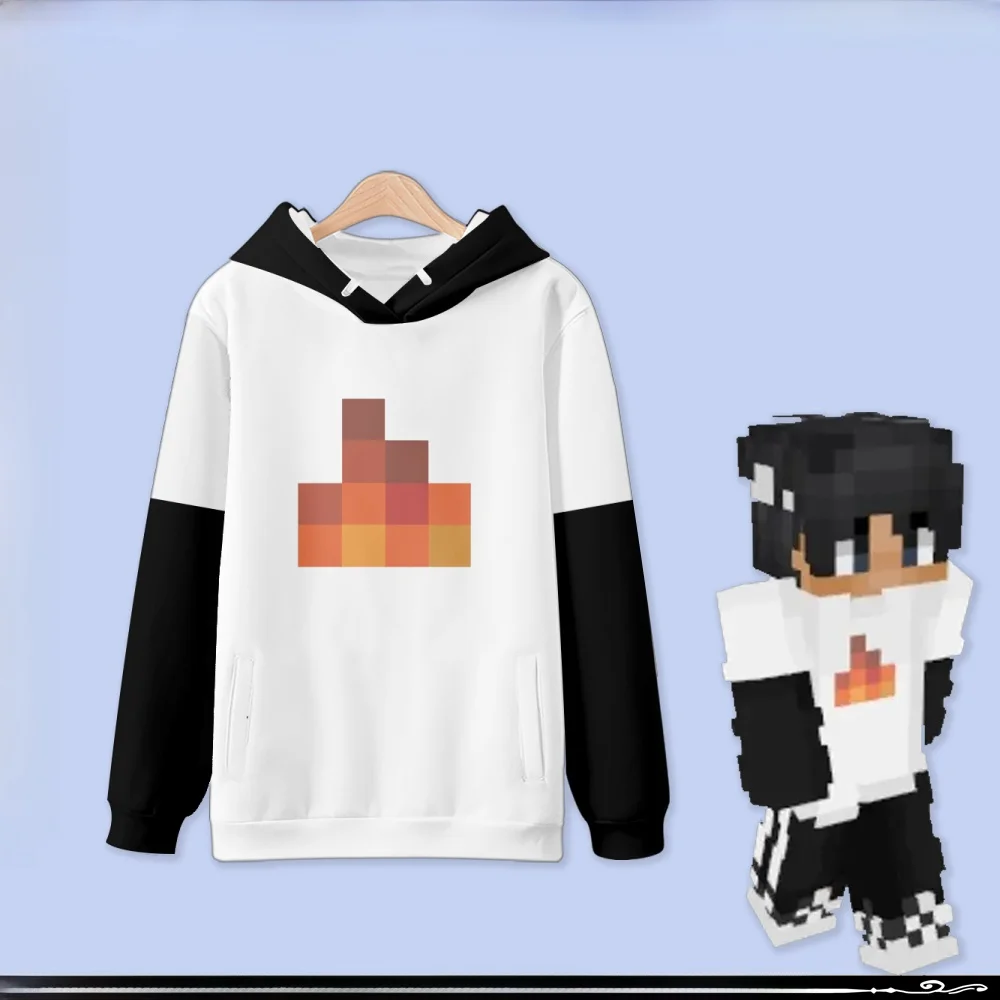

Толстовка Sapnap Dr T SMP Merch с подкладкой из флиса, модная осенне-зимняя толстовка, повседневная свободная молодежная куртка с принтом