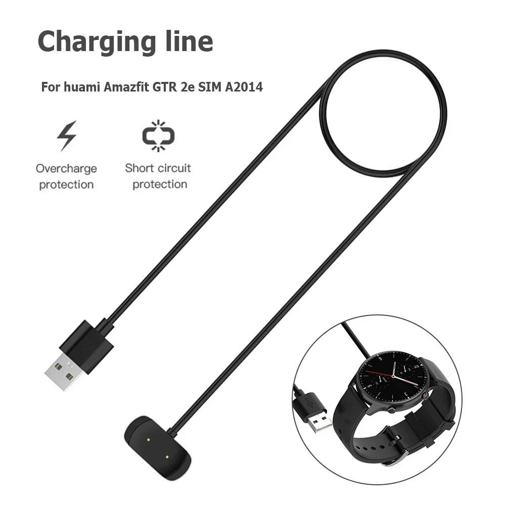 USB Charging Cable For Amazfit T-Rex Pro GTR 2 2e GTS 2 mini 2e Bip U bip 3 pro Pop pro Smartwatch Charger Accessories