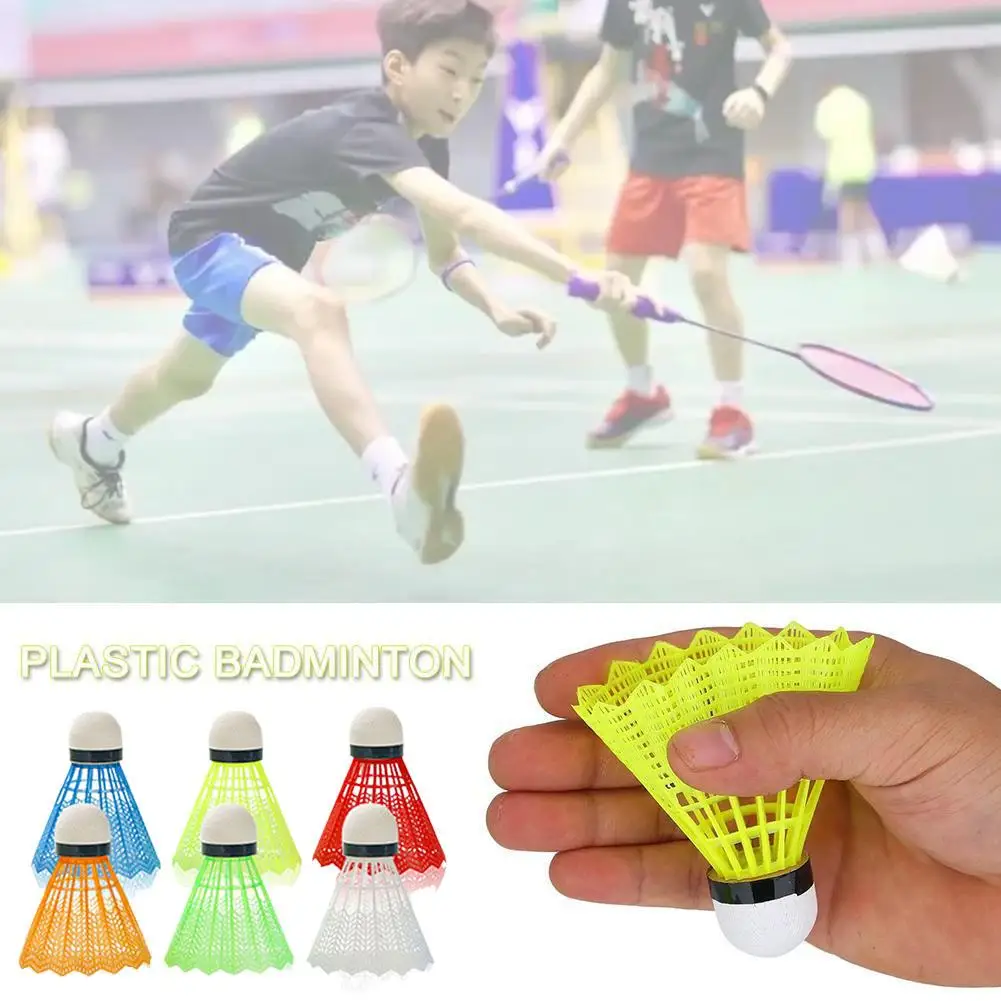 

12 Pcs/Set Colorful Shuttlecocks Badminton Foam Balls Sport Games Colored Plastic Balls Plastic Badminton Ball Colored Plastic