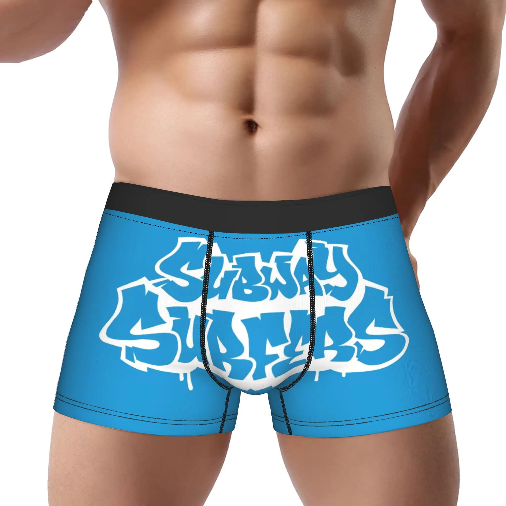 

Subway Surfer 5 Underpants Homme Panties Men's Underwear Ventilate Shorts Boxer Briefs